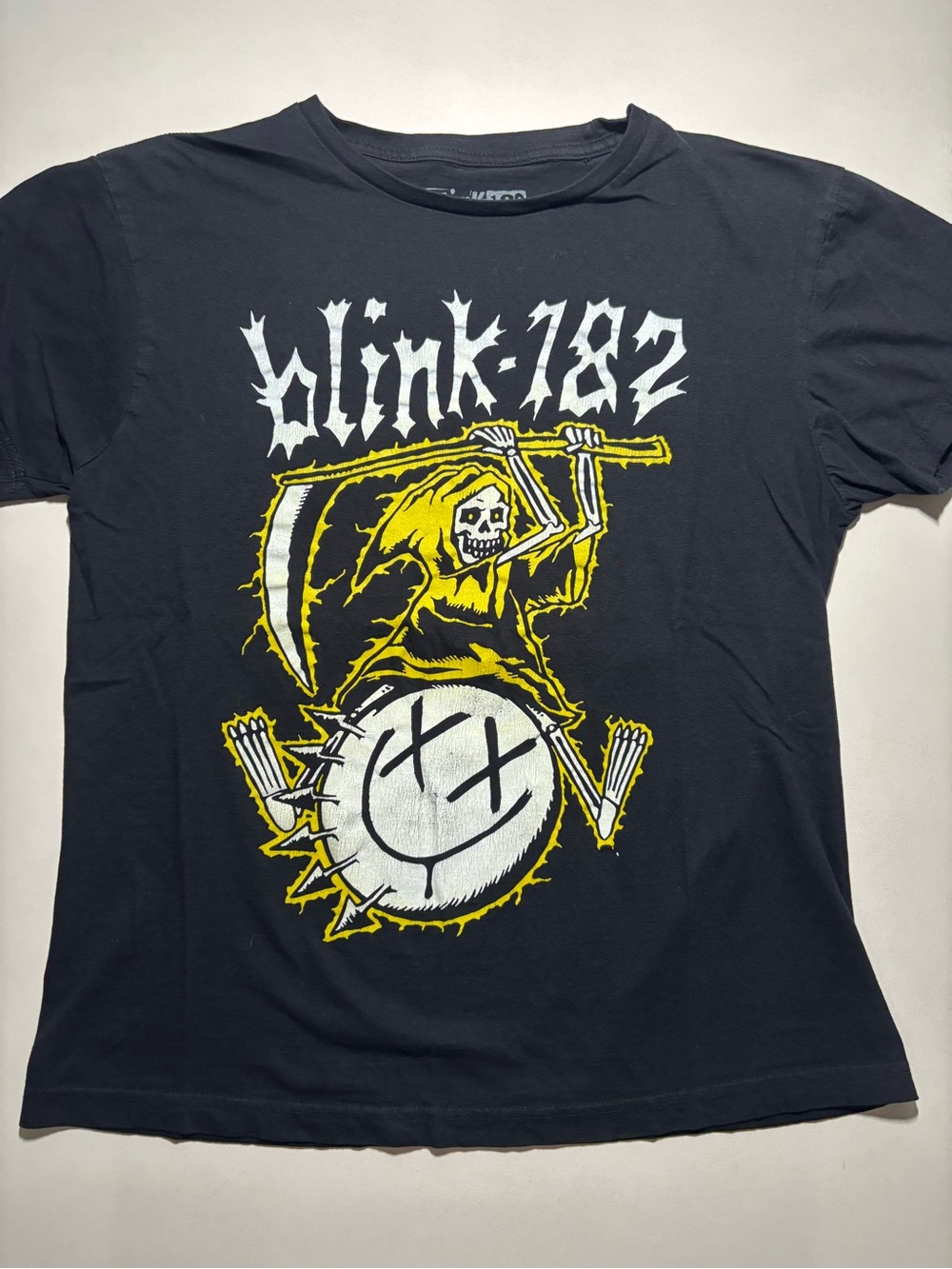 Blink-182 Y2K grim reaper punk rock band shirt grunge style